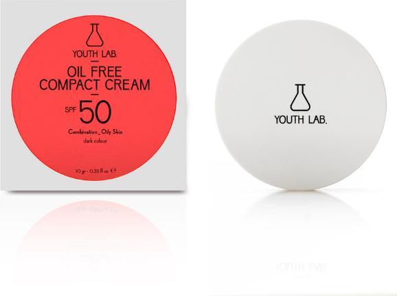 Actual product image Youth lab. Oil Free Compact Cream SPF 50, Dark (Suntan cream, SPF 50, 10 ml)