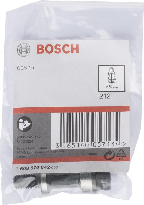 Produktbild Bosch Professional Zubehör Spannzange mit Spannmutter 1/4"