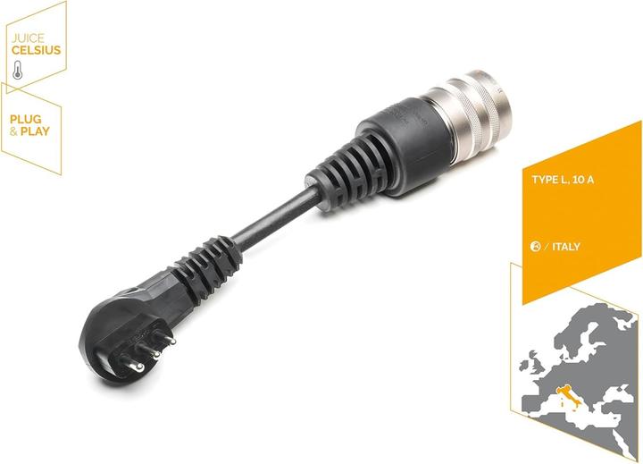Immagine prodotto Juice Technology Adattatore per connettore Juice di tipo L (IT) (Tipo F, 3 kW, 13 A)