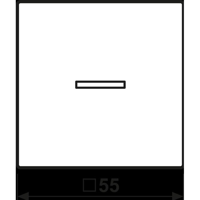 JUNG Kontrollwippe Schalter A sw glz A101KO5SW, Taster + Schalter, Schwarz