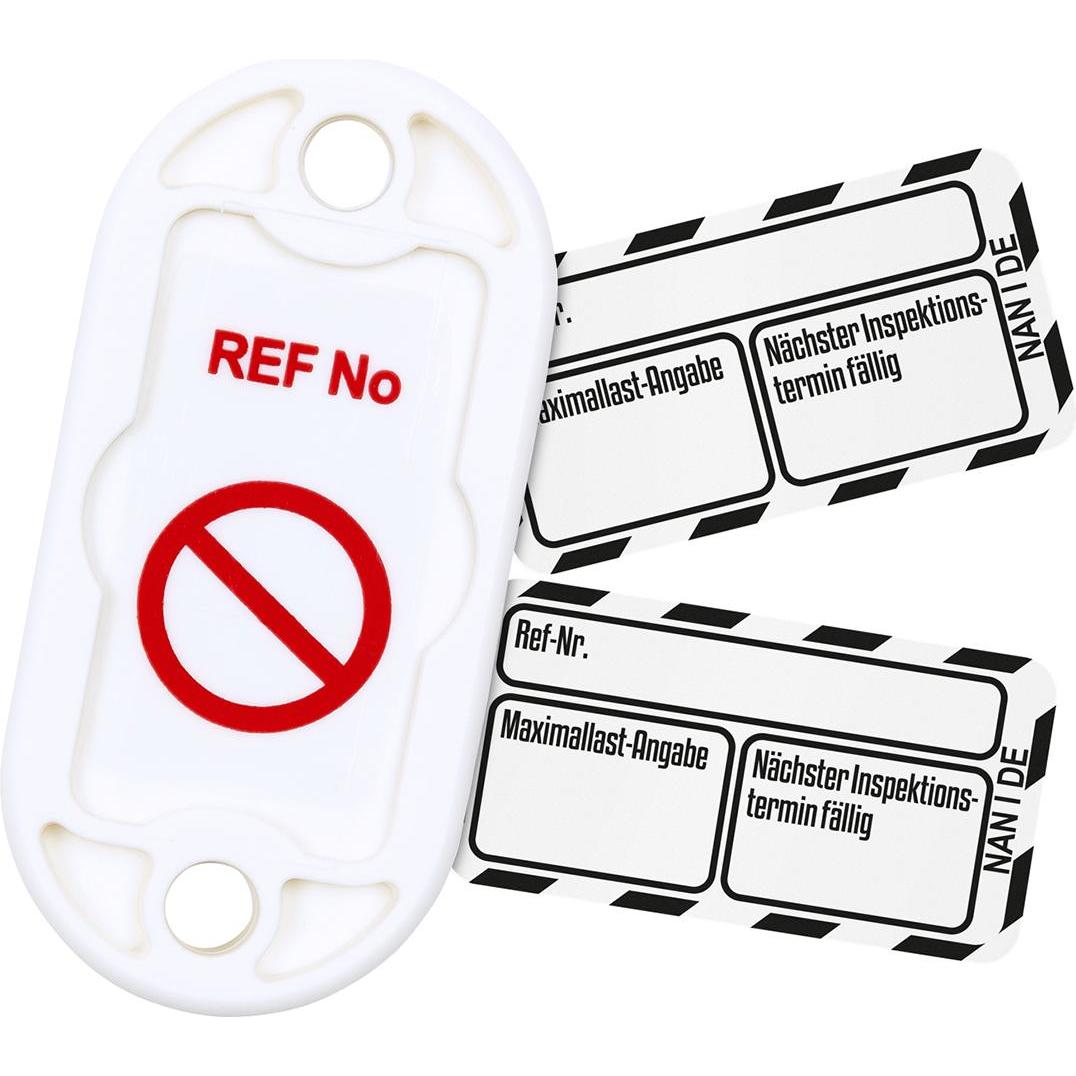 Brady, Segnaletica di sicurezza, NAN-DE-PK-NAN-I-WH, Set Nanotag™, 20 supporti per Nanotag, 20 etichette con inserto Nanotag (nero)