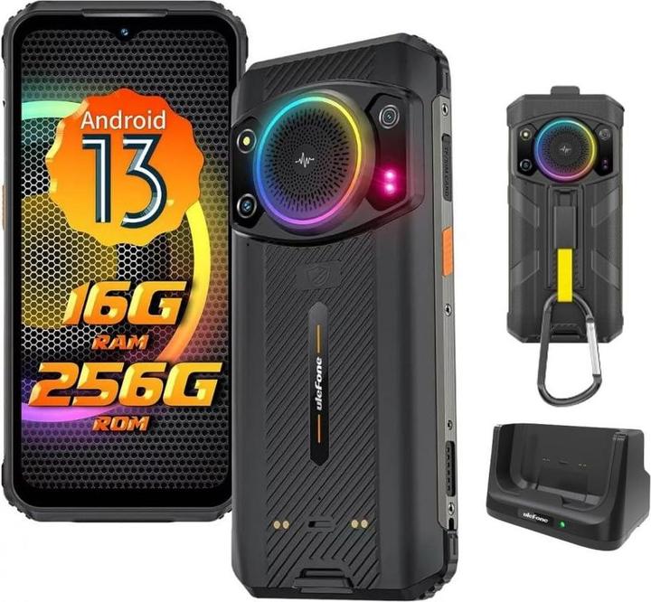 Actual product image Ulefone Armor 21 (256 GB, Black, 6.58", Dual SIM, 4G)