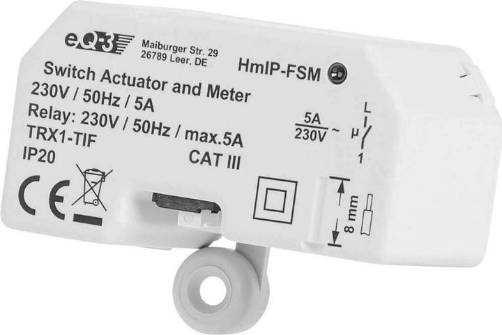 Actual product image Homematic IP Set bestehend aus 5x Schalt-Mess-Aktor Unterputz HmIP-FSM (Switch actuator)