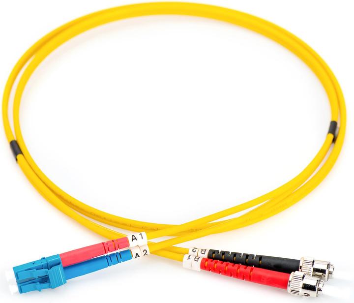 Image du produit Digitus Câble patch fibre optique LC vers ST OS2 monomode 09/125 duplex longueur 3m (3 m)
