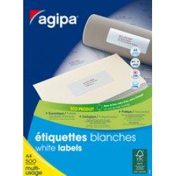 Actual product image Agipa Address labels, 105 x 148.5 mm, whiteá