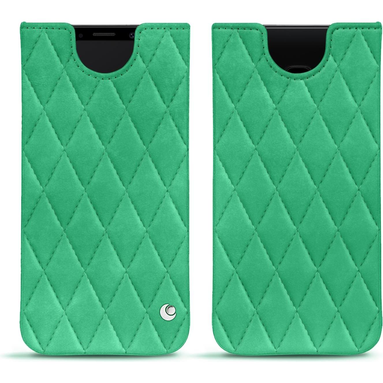 Noreve Lederschutzhülle (Samsung Galaxy S9), Smartphone Hülle, Grün