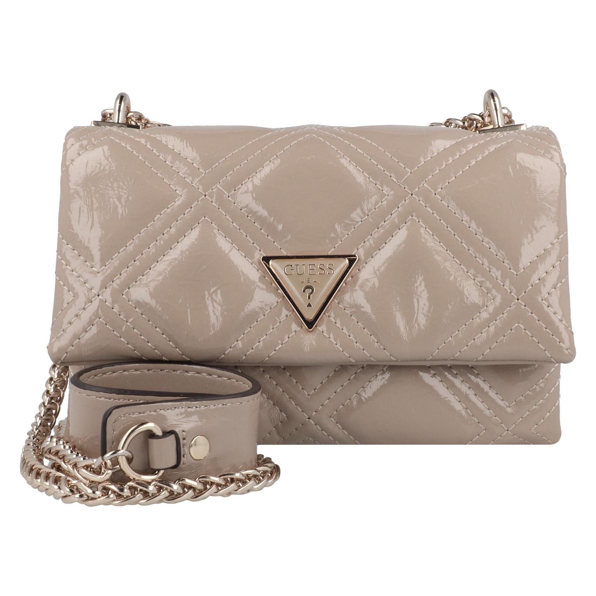 Guess, Damen, Handtasche, Deesa Schultertasche 20 Cm, Beige