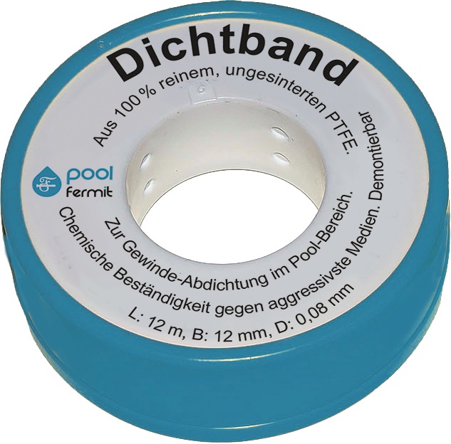 Actual product image Fermit PTFE thread sealing tape pool