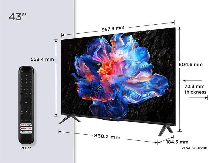 Produktbild TCL 43P69K (43", LED, 4K)