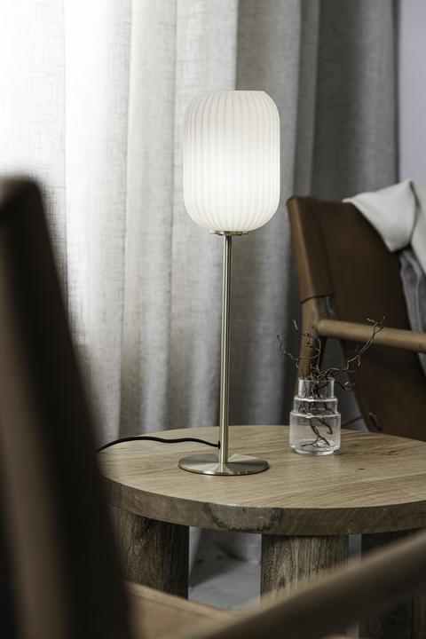 Actual product image Markslöjd Table lamp Cava, E14, max. 40W, brass/white (E14)