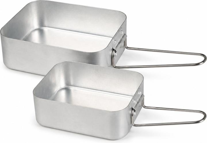 Produktbild Mojawo 2 Stück Camping Kochtopf Leichtes Aluminium Topf für Gasherde