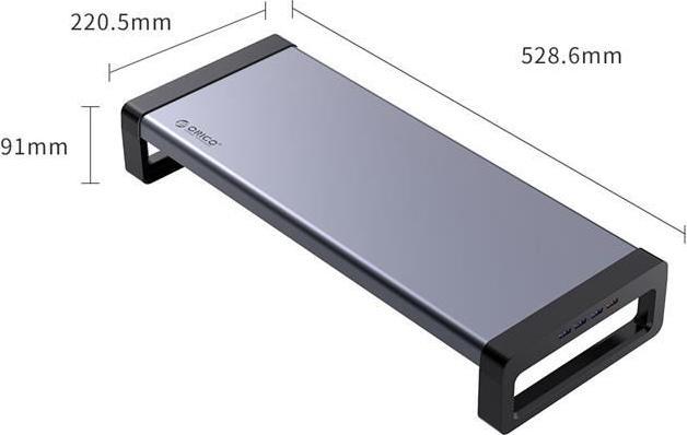 Produktbild Orico Monitor stand with USB 3.0 hub and QC 3.0 (Tisch, 20 kg)