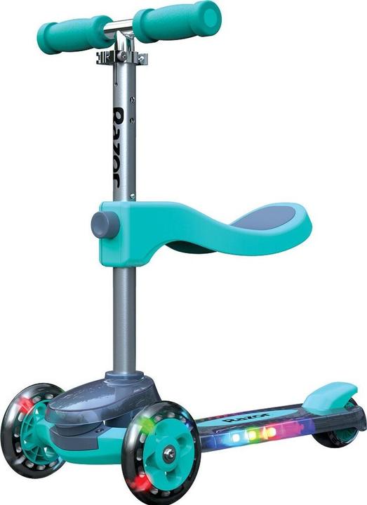 Razor Rollie DLX 2-in-1 Convertible, light up deck - Teal - (20073645)