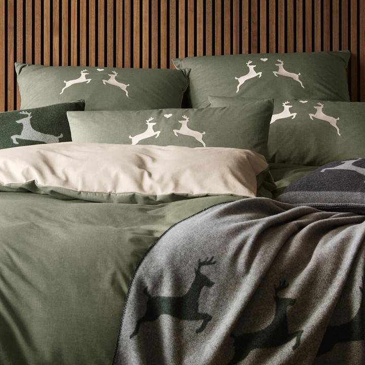 Image du produit Elegante Alpenchic Hirsche (Set de linge de lit, 155x220 cm + 80x80 cm)