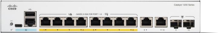Actual product image Cisco Catalyst 1200 8p GE Full PoE 2x1G Combo (10 Ports)