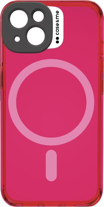 Image du produit Case & Me Étui Fluo compatible avec MagSafe iPhone 14 rose (Apple iPhone 14)
