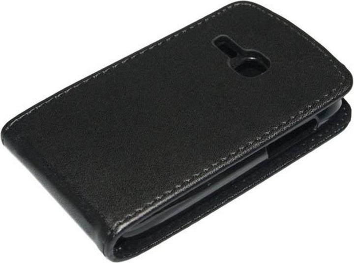 Produktbild König Design Handyhülle Tasche (Flip) für Samsung Galaxy Young S6310 schwarz (Samsung Galaxy Young S6310)