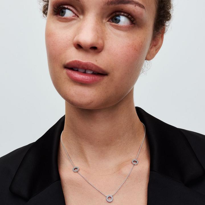 Immagine prodotto Pandora Collana Pavé Circles (Argento 925)