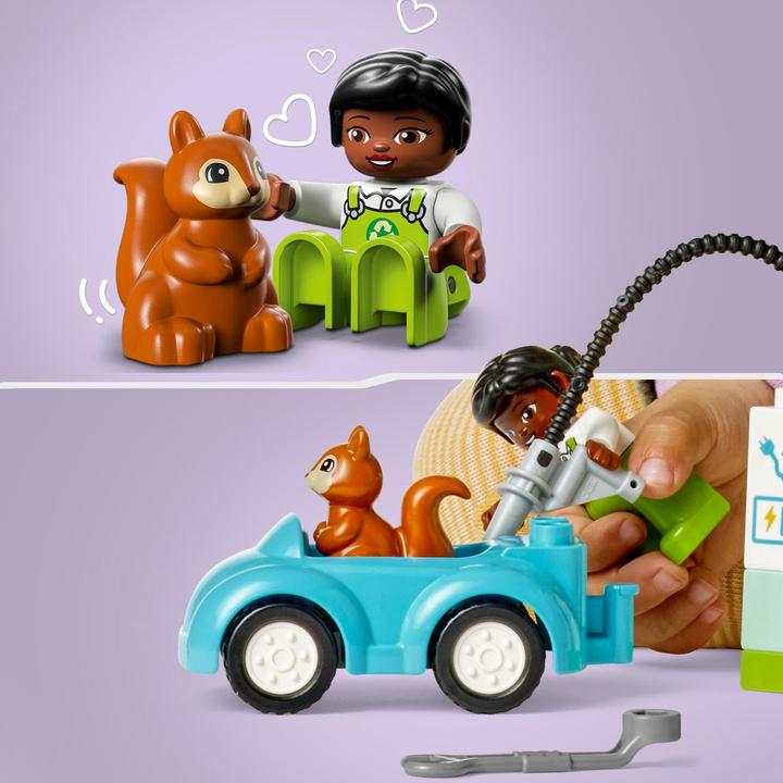 Actual product image LEGO Wind turbine and electric car (10985)
