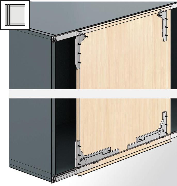 Actual product image Hettich Sliding door fittings SlideLine M, Forslide
