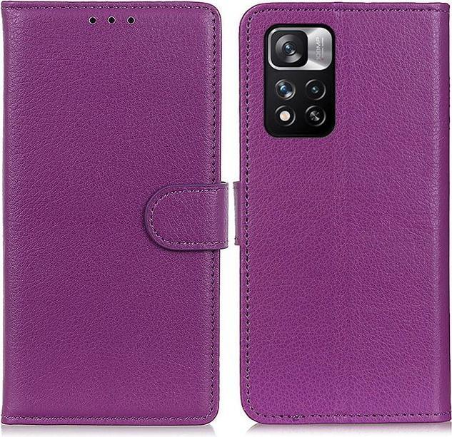 Actual product image MU Classic Litchi Leather Bookcover Series (Xiaomi Redmi Note 11 Pro+ 5G, Xiaomi Redmi Note 11 Pro 5G)