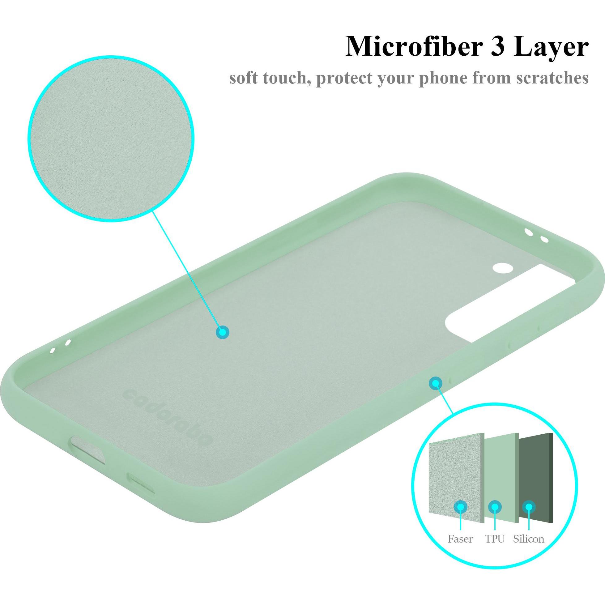 Thumbnail - Cadorabo TPU Liquid Silicone Case Cover (Samsung Galaxy S21 5G), Smartphone Hülle, Grün