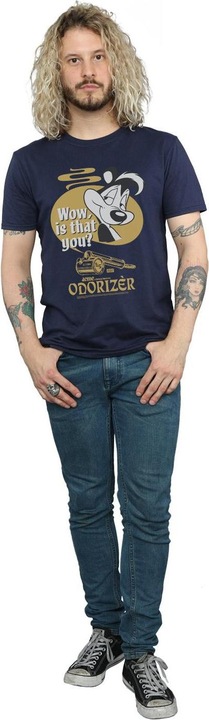 Image du produit Looney Tunes Mens Odorizer Pepe Le Pew Cotton T-Shirt (XXL)