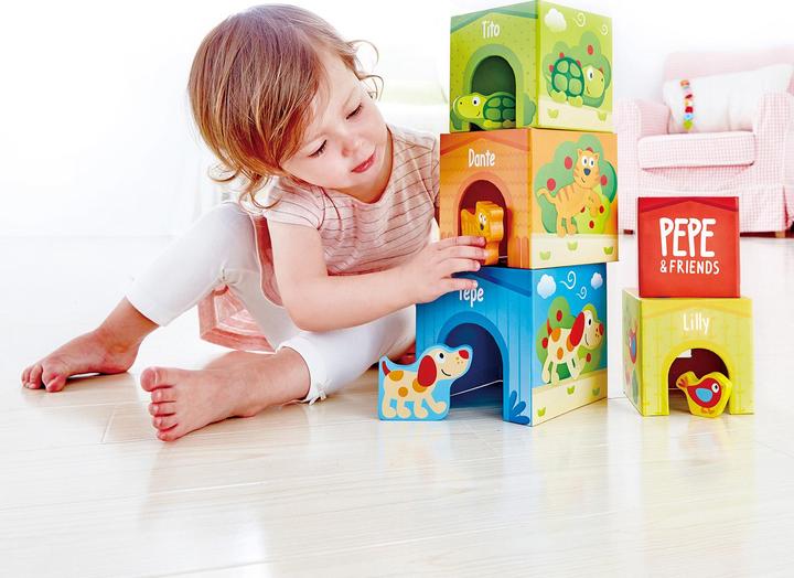 Produktbild Hape Pepe & Friends Stapelturm