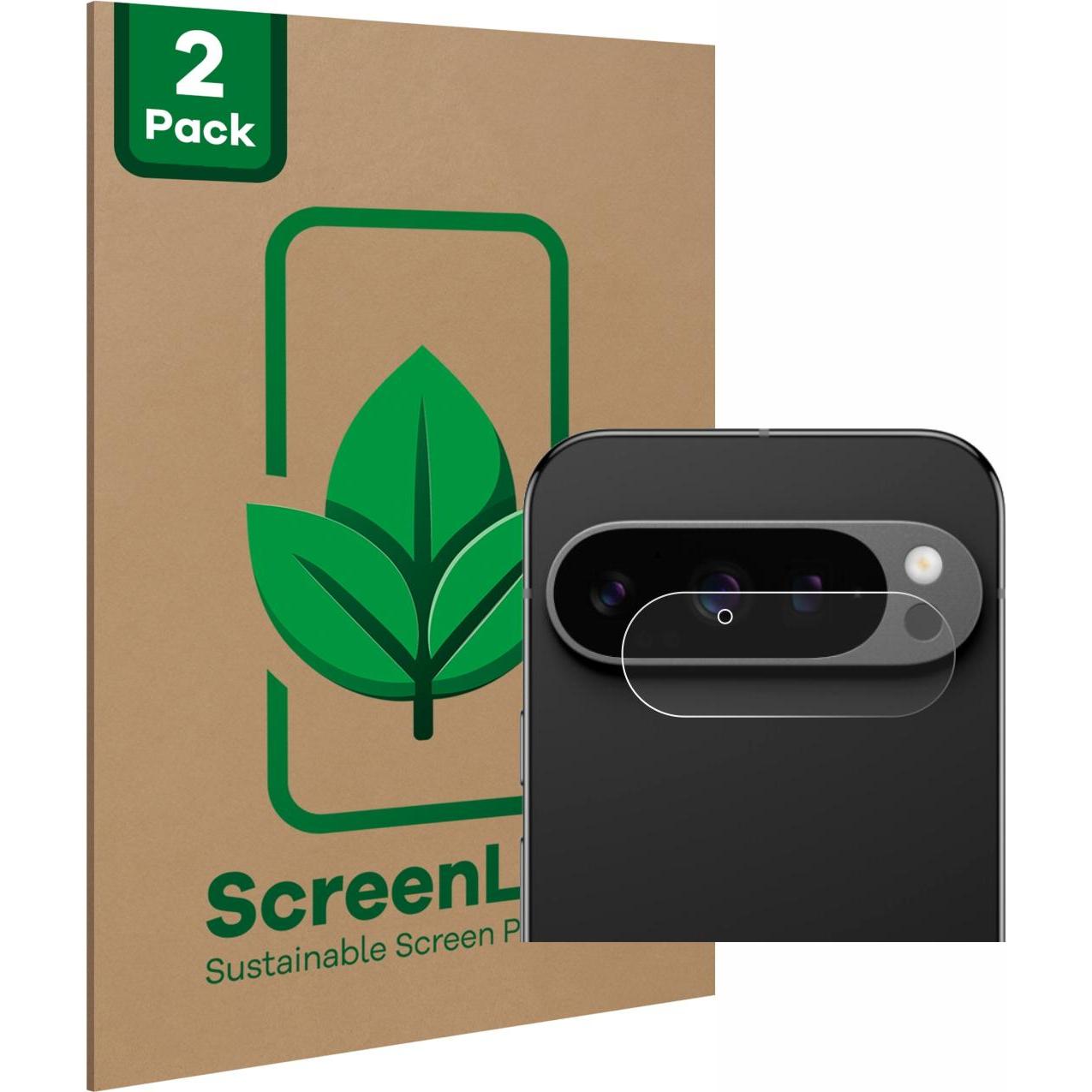 ScreenLeaf Schutzfolie nachhaltiger Displayschutz Displayschutzfolie Folie Klar Transparent (2 Stück, Google Pixel 9 Pro...