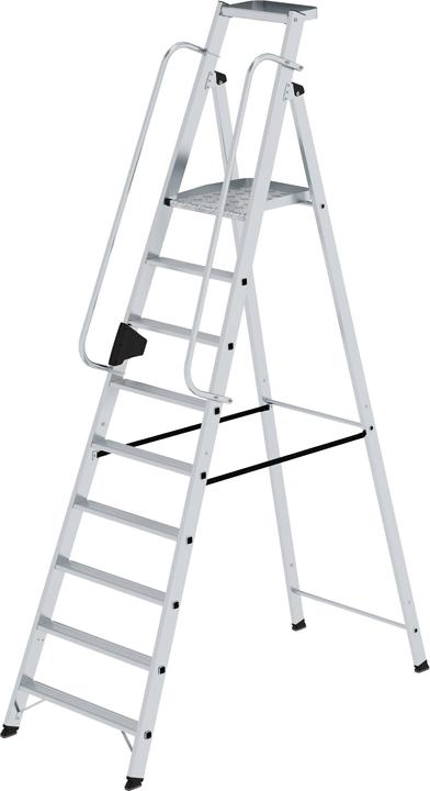 Immagine prodotto Munk Scaletta in alluminio con ampia piattaforma (Scala a pioli, 175 cm)