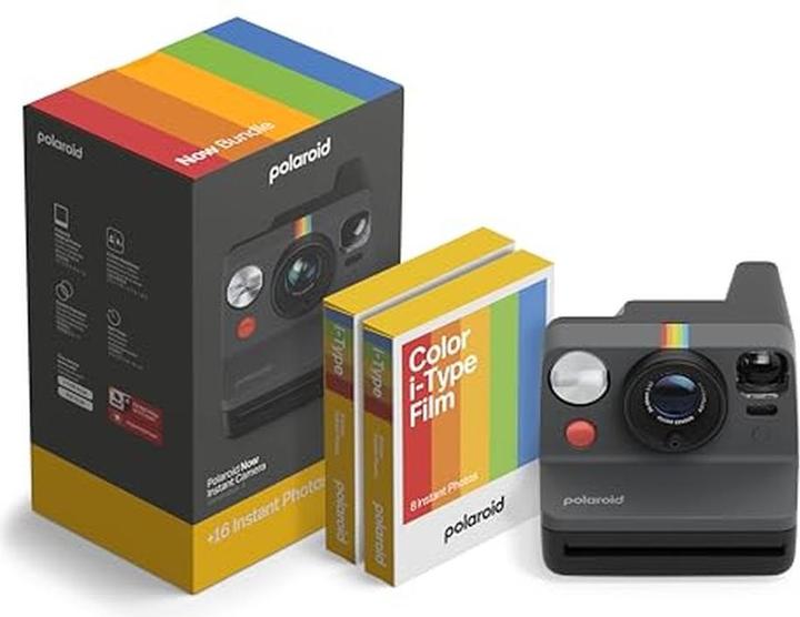 Actual product image Polaroid NOW Gen3 Instant Camera Bundle Camera Color Film 16 photos Black 6560