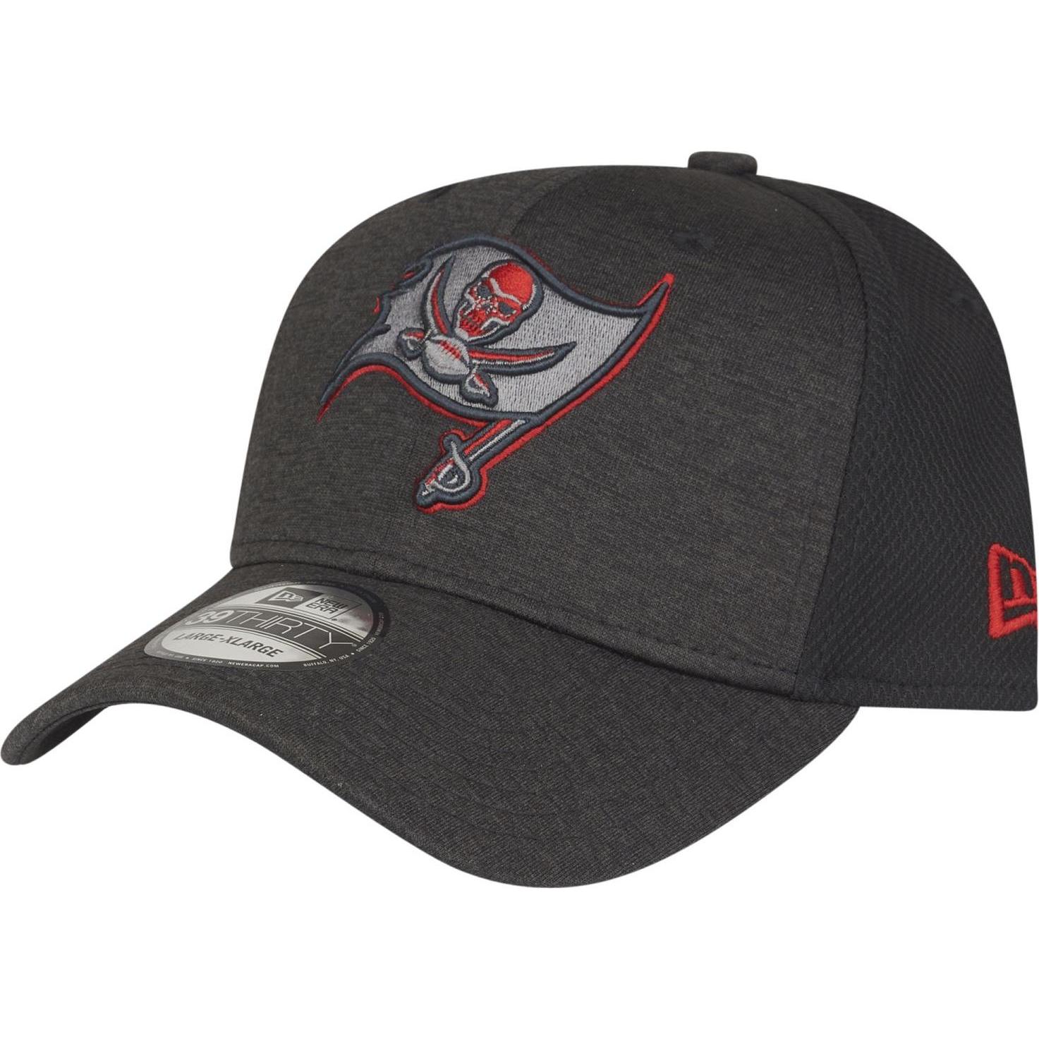 New Era, Herren, Cap, 39Thirty Cap - SHADOW Tampa Bay Buccaneers - S/M, Grau, (M)