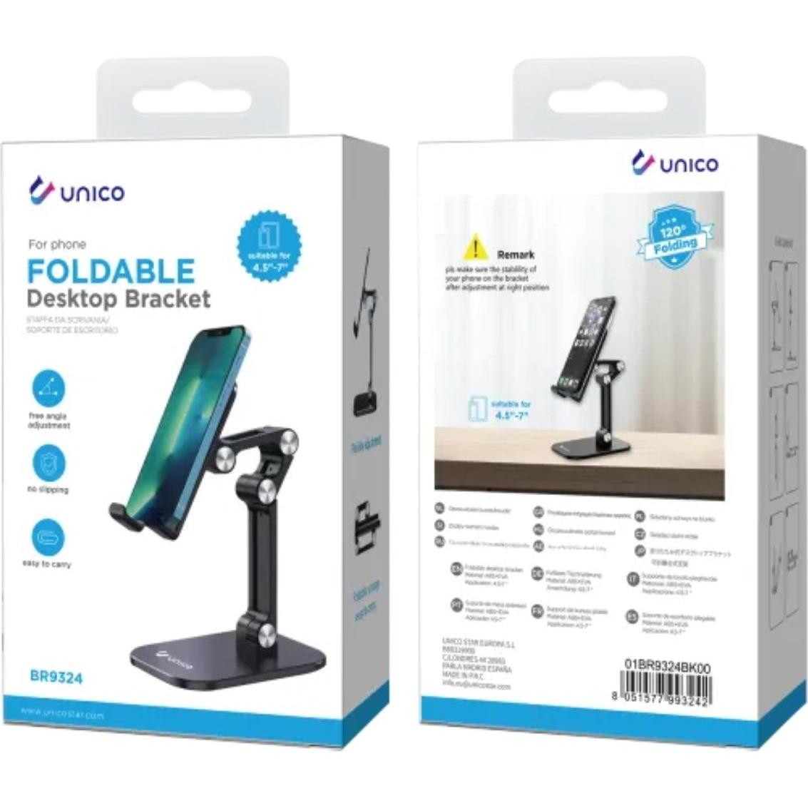 Thumbnail - Unico Soporte Escritorio Movil 4 Ejes Hasta 7, Smartphone Halterung, Schwarz