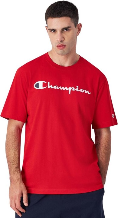 Produktbild Champion Koszulka męska SS Tee czerwona 220256 RS054 L (L)