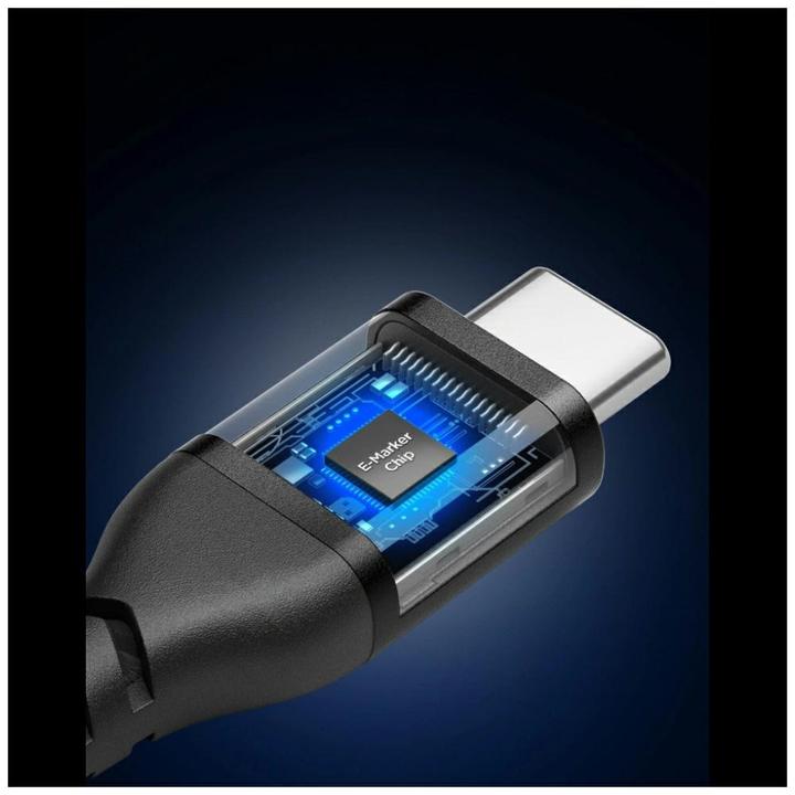 Produktbild Spigen Essential USB C auf USB C 100W Gewebekabel, schwarz EB10010CCA (1 m, 100 W)