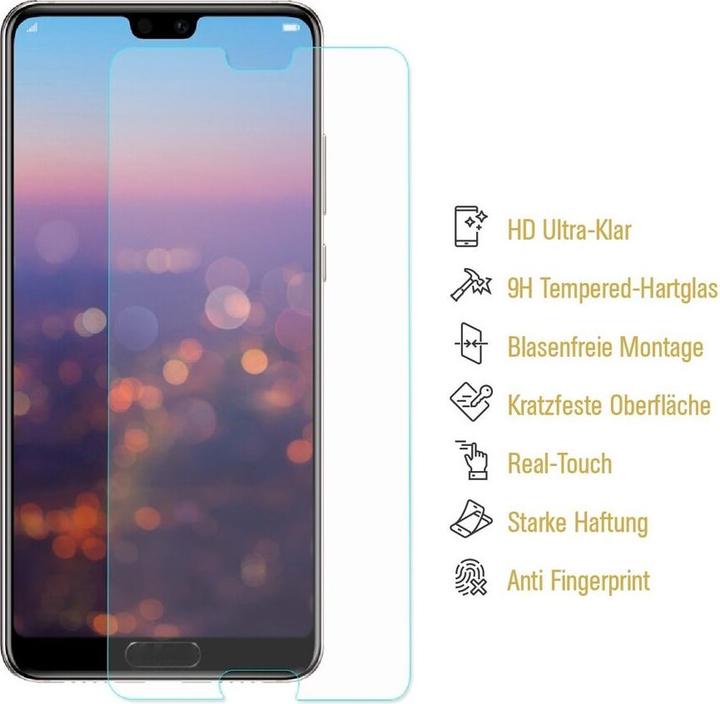 Produktbild Protectorking 2x 3D A++ echtes Tempered 9H Panzerhartglas KLAR (2 Stück, Honor 10)