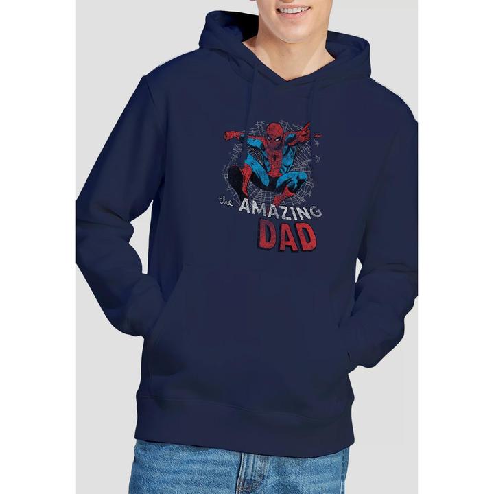 Immagine prodotto Spiderman Spider Dad Felpa con Cappuccio Festa del Papà Uomo (XL)