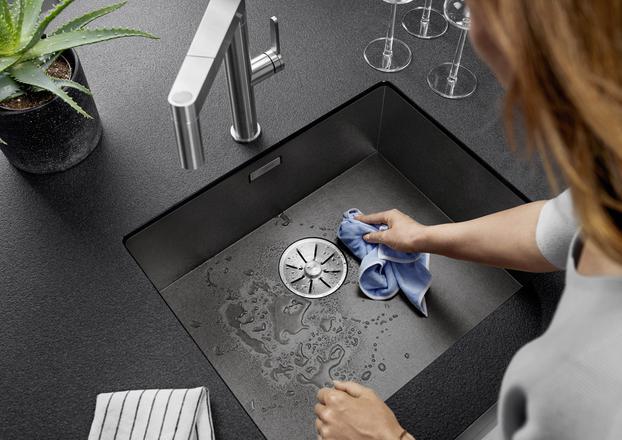 Productafbeelding Blanco Zerox 500-U DonkerSteel (Onderbouw gootsteen, 54 cm, 44 cm)