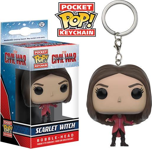Actual product image Funko Pocket POP! porte-clés Marvel Captain America Civil War Scarlet Witch