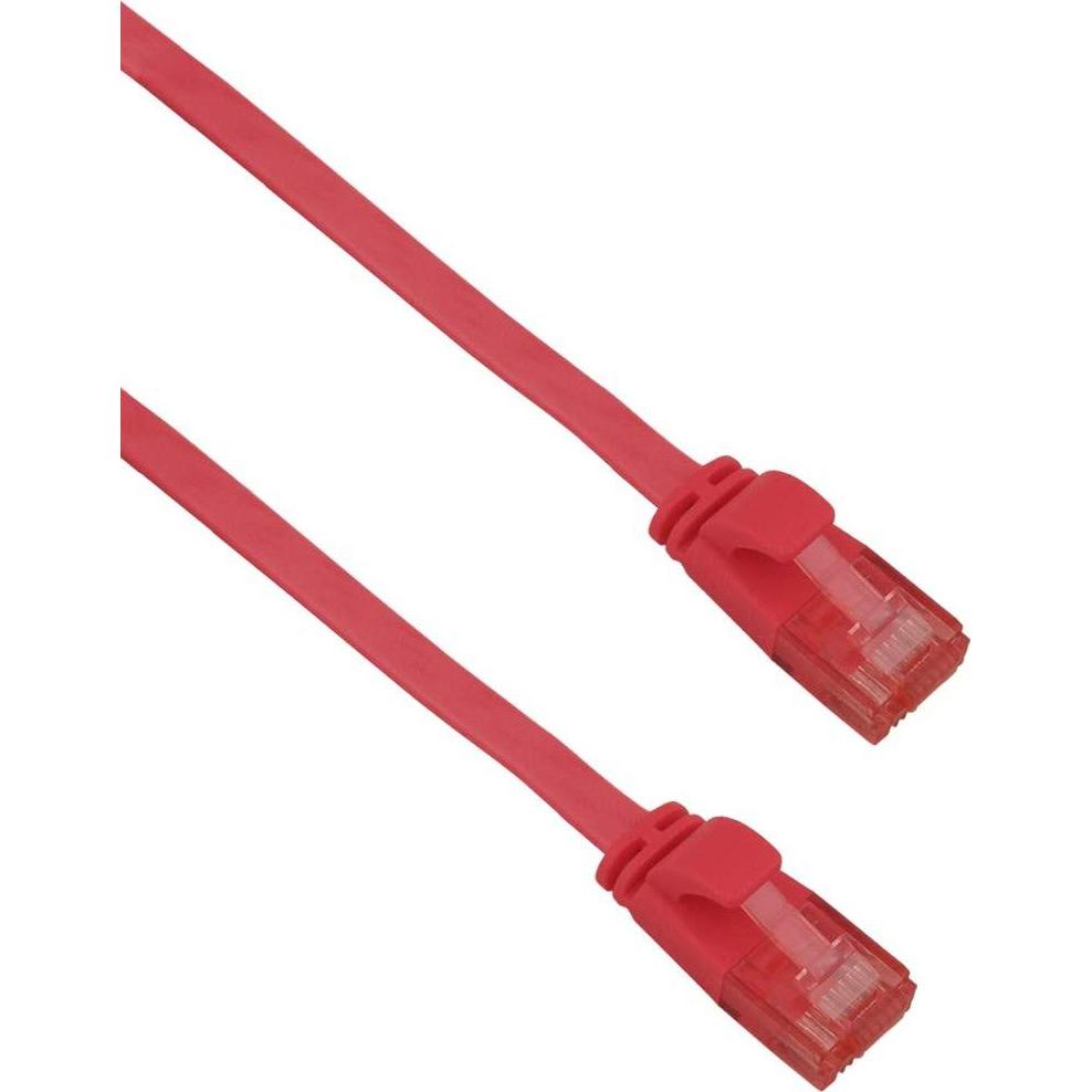 Helos ultra slim Patchkabel U/UTP Cat 6 rot 10,0m (U/UTP, CAT6a, 10 m), Netzwerkkabel