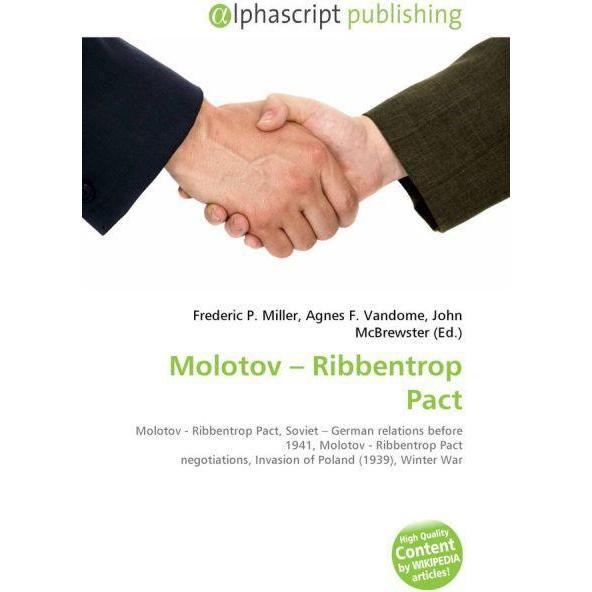 Molotov - Ribbentrop Pact, Fachbücher von Agnes F. Vandome, Frederic P. Miller, John McBrewster