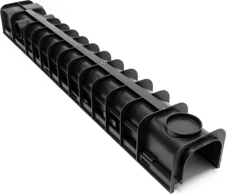 Immagine prodotto Wiltec Caniveau 3x1m Grille recouvrement 12,5t Fonte Drainage Eaux usées Rigole Grille évacuation Garage