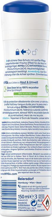 Actual product image NIVEA Fresh Natural Spray (Spray, 150 ml)