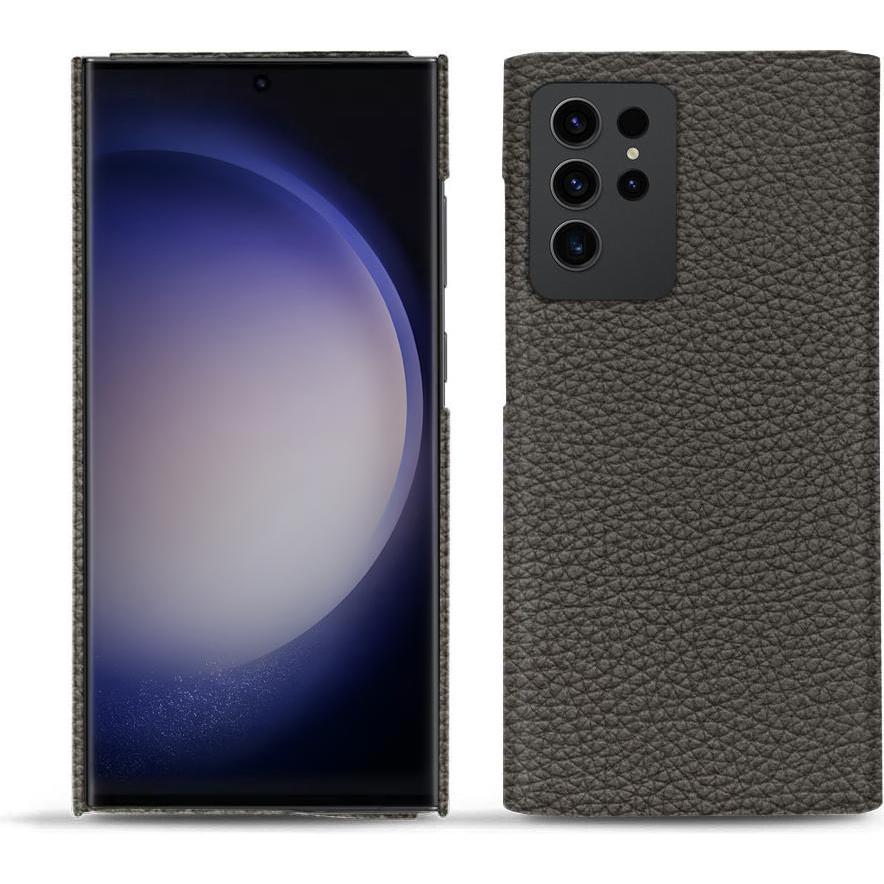 Noreve Lederschutzhülle (Samsung Galaxy S23 Ultra), Smartphone Hülle, Grau