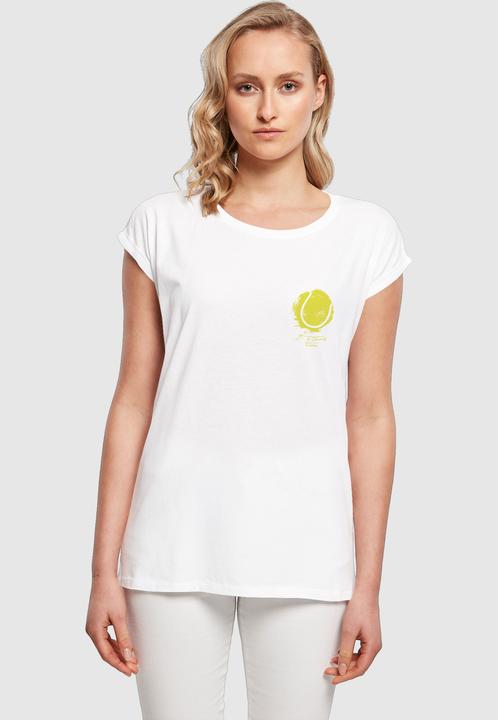 Produktbild Merchcode Ladies Its Tennis Time Extended Shoulder Tee - 116489 (M)