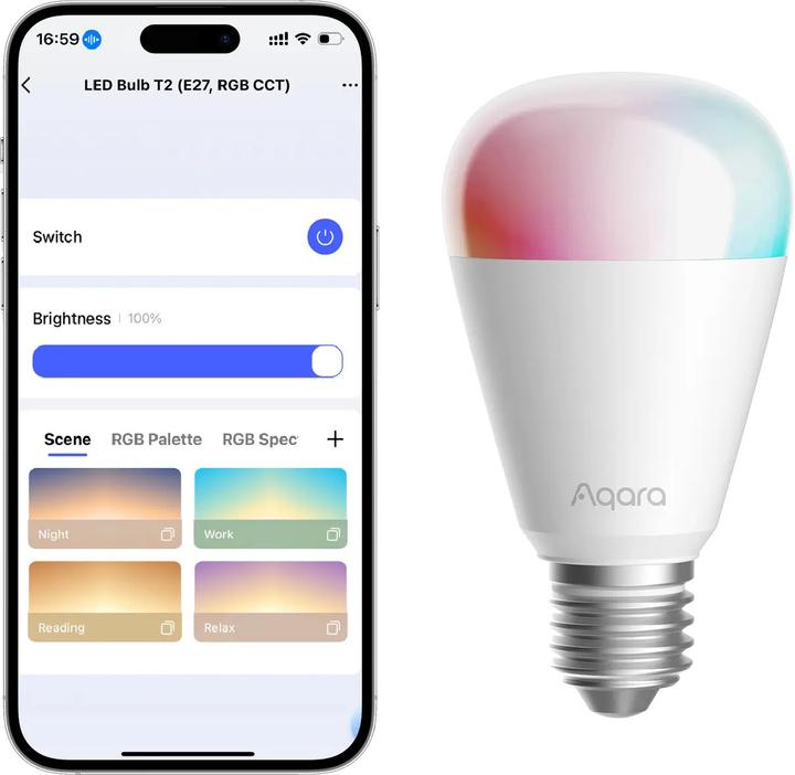 Actual product image Aqara Smarthome (E27, 10.50 W, 1100 lm, 1 x, F)