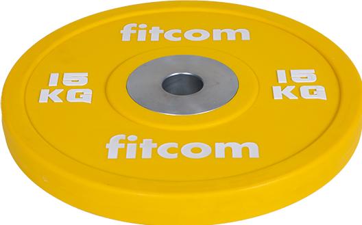 Actual product image Fitcom Competition Bumper Plates (1 x 15 kg)