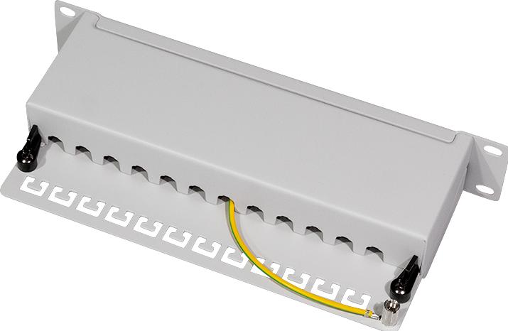 Produktbild LogiLink Netzwerk Patchpanel 6 12 Port grau
