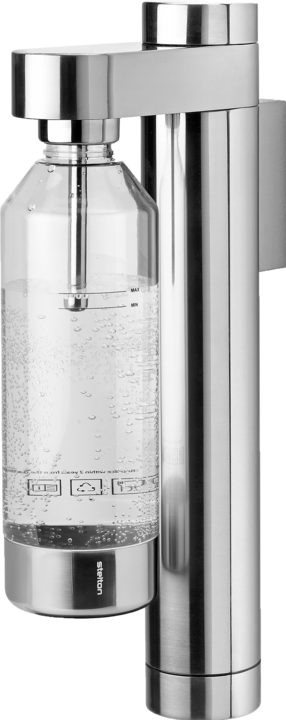 Stelton Brus Wassersprudler Wandhalterung Edelstahl