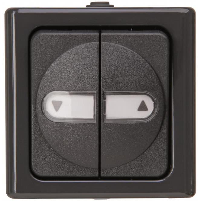 Kopp APWG Blue Electric 5615.1500.5 Jalousieschalter anthrazit, Taster + Schalter, Grau